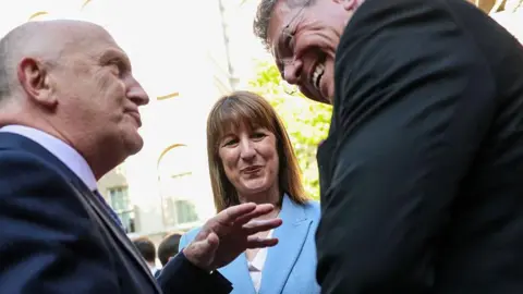 UK Chancellor Rachel Reeves attends a reception in Downing Street London on 19 May 2025.