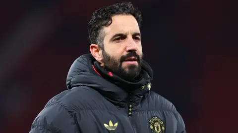 Ruben Amorim while in charge of Manchester United