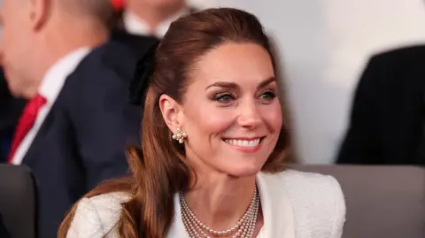 PA Media Catherine, Princess of Wales, smiling at a concert celebrating the 80th anniversary of VE Day on Thursday, 8 May