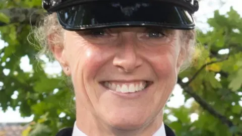 Pc Rosie Prior in police uniform 