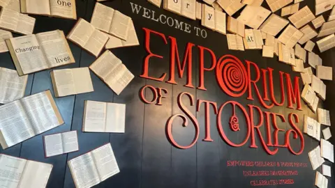 Grimm & Co Grimm and Co's entrance sign