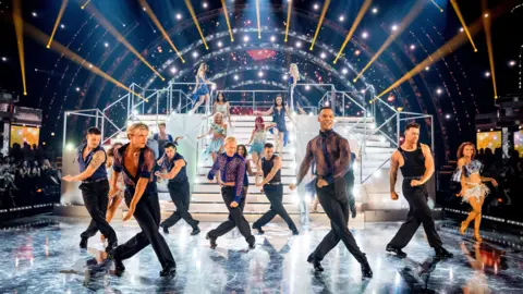 Dancers on Strictly Come Dancing at the 2025 launch show 