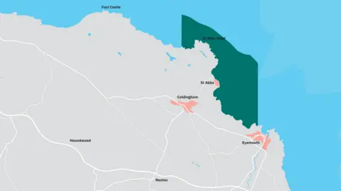 Berwickshire Marine Reserve A map of Berwickshire Marine Reserve