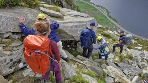 Ogwen Valley Mountain Rescue People being rescued from a mountainside