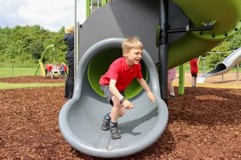 Rushcliffe Borough Council Child on slide