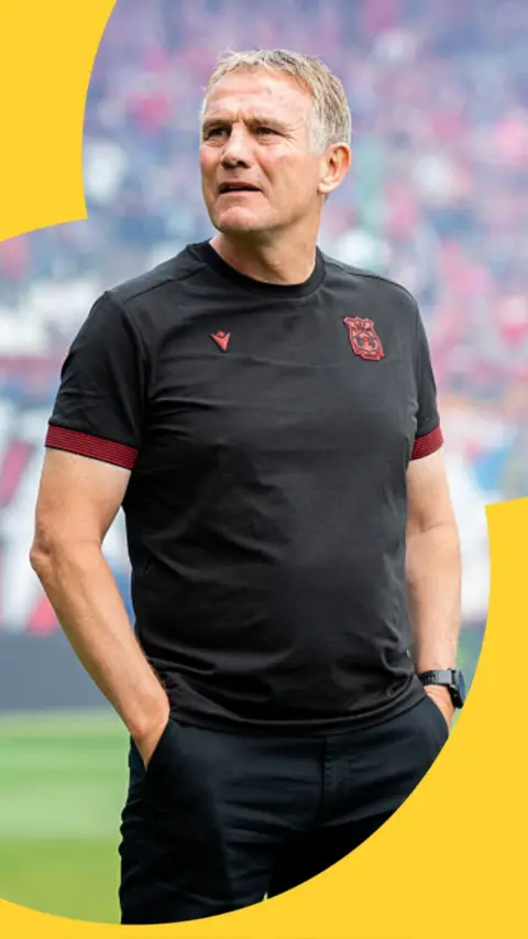 Phil Parkinson on the touchline