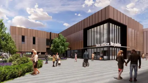 Harlow Council An artist's impression of the new arts and cultural quarter