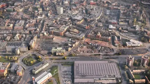 City of Wolverhampton Council Aerial view of Wolverhampton city centre