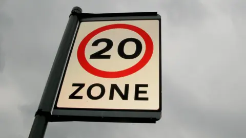 PA Media 20mph zone road sign