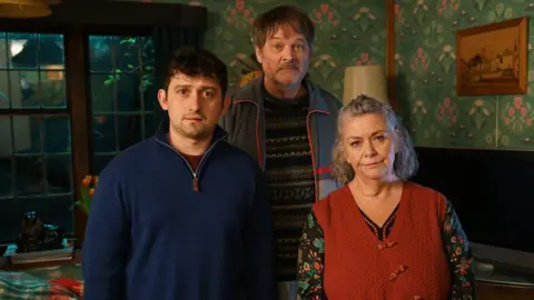 Dawn French, Mark Heap and Craig Roberts from Can You Keep a Secret?