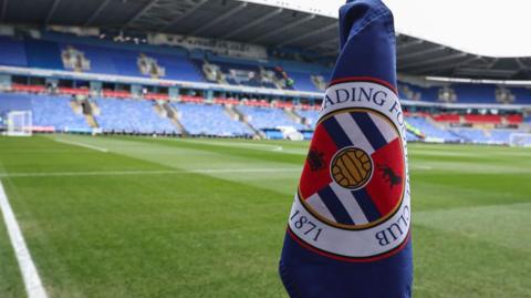 The Reading FC flag at the Select Car Leasing Stadium