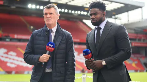 Getty Images Roy Keane and Michah Richards