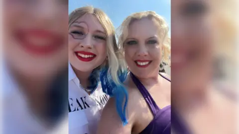 Family handout Cali pictured with her mum, Mindy Russell at a Taylor Swift concert