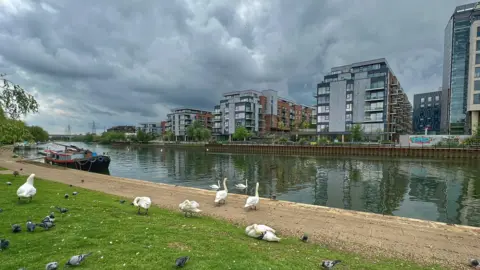 Toby Wood Looking over the river to Fletton Quays 