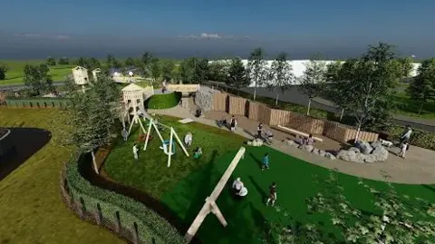 Sunderland City Council CGI image of how the new play park at Seaburn could look