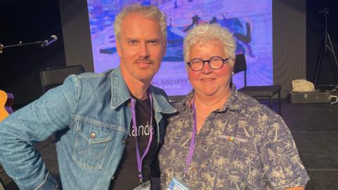 Colin MacIntyre and Val McDermid