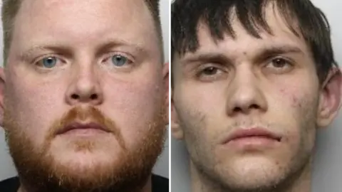 South Yorkshire Police Police custody images of two men.