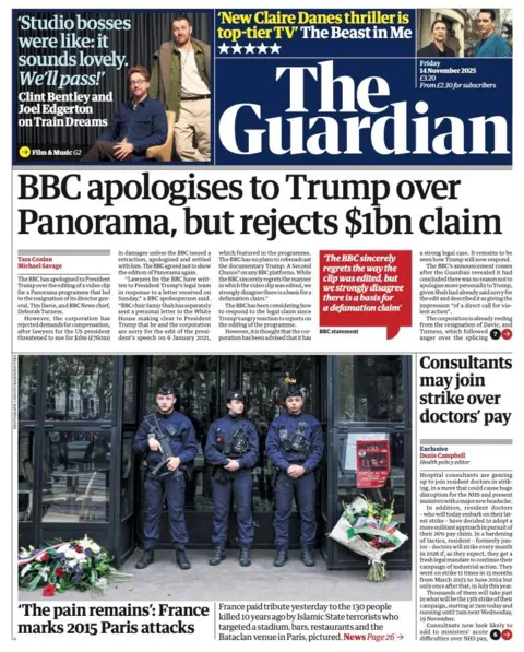  "BBC apologises to Trump over Panorama, but rejects $1bn claim".