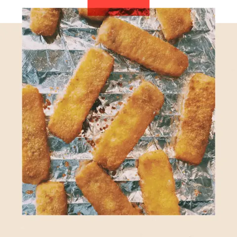 Getty Images Fish fingers on a sheet of tin foil