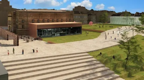 Kirklees Council Artist's impression of "Cultural Heart" site
