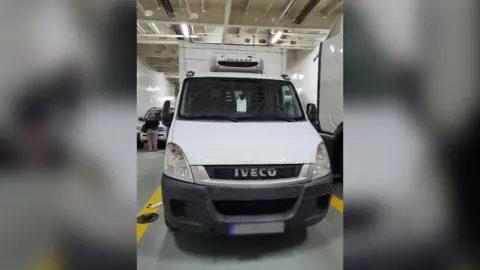 Home Office A picture showing the front of the van that was used