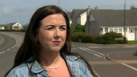 BBC Stephanie O'Fee in the Newtownards housing estate