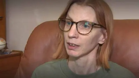 BBC Michelle Powell sitting in a chair