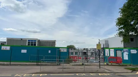 Tony Fisher/BBC Building work going on at Rivertree Free School, Kempston