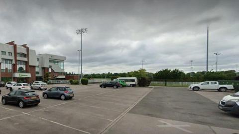 A slight view of Wolverhampton Racecourse as well as the Holiday Inn operated by ARC