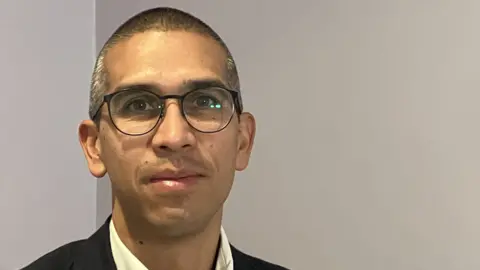 Dr Nicolas Martinez-Calle, head of the new Nottingham CAR T-cell service for NHS patients is photographed at the City Hospital's heamotology 
