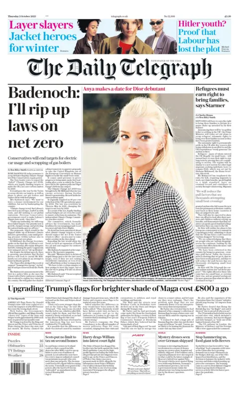  I'll rip up laws on net zero". 