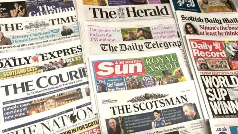 BBC Scotland's front pages for 18 June 2026