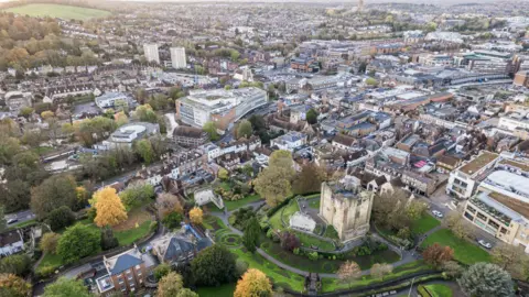 Getty Images An aerial image of Guildford.
