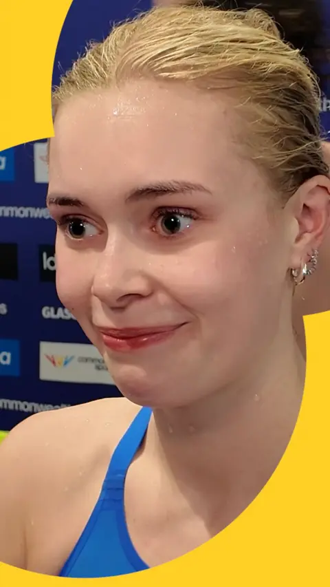 Katie Shanahan being interviewed 