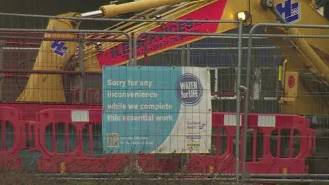 BBC Eastern Road, Portsmouth sewer works