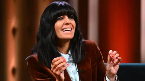 Claudia Winkleman pictured on her chat show