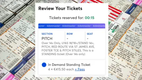 Getty / Darragh Moriarty Ticketmaster screengrab on ticket stubs graphic