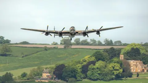 Gerry Gutteridge Lancaster over Eye Brook reservoir