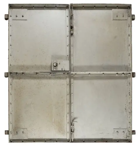 National Museums Scotland A pair of steel blast doors from East Kilbride, early 1950s. Photo National Museums 