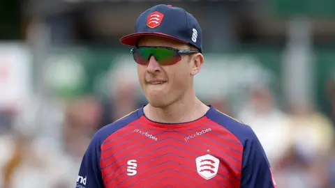 Essex T20 captain Simon Harmer on the field of play