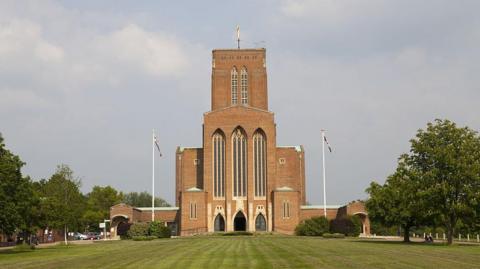 The outside of Guildford Cathedral