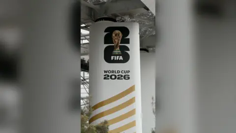 A poster of a Fifa World Cup 2026 logo.