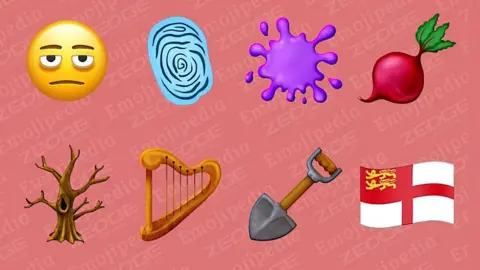 Emojipedia The eight new emojis coming out in the Unicode 16.0 release, including the flag of Sark, which is a red St George's cross on a white background, with the upper right quarter fully in red with two golden lions on it.  