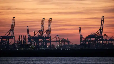 Getty Images Skyline of Rotterdam port