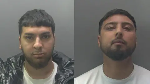 Cambridgeshire Police  Custody pictures of Hussain and Nazir 