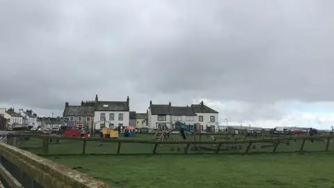 Federica Bedendo/BBC A general view of the play park in Allonby