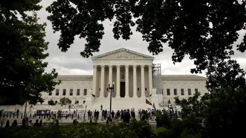 The US Supreme Court seen through some foliage