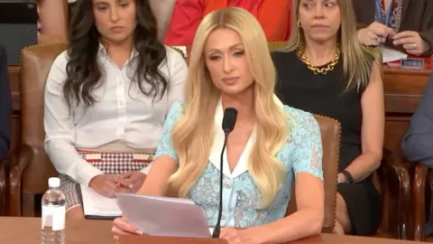 Paris Hilton testifies to US Congress