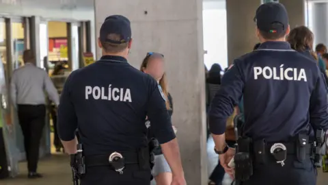 Two police officers in Portugal