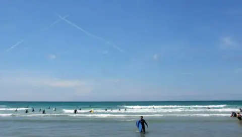 BBC Surfers at Watergate Bay, Newquay